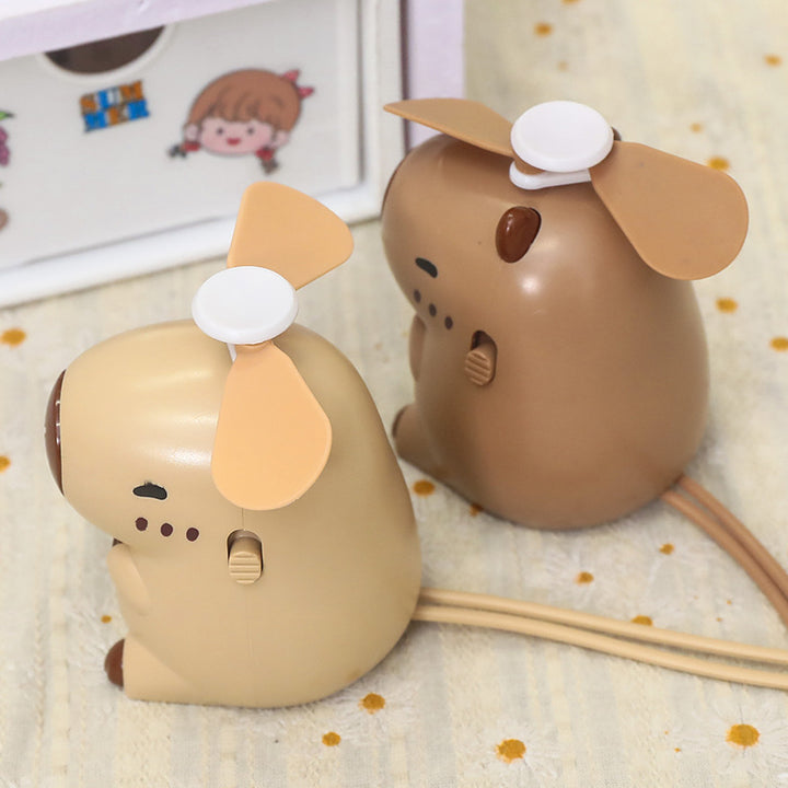 Ladies Portable Mini Fan in Cute Animal Design Bowlift