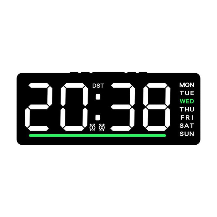 Digital clock with large LED display and multiple alarm functions Bowlift