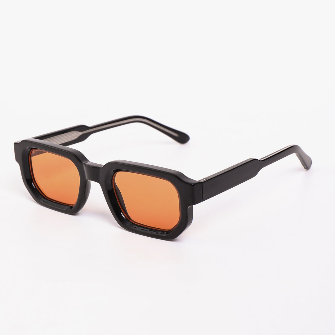 Women's sunglasses in a futuristic design with a shiny frame and fashionable lenses Bowlift