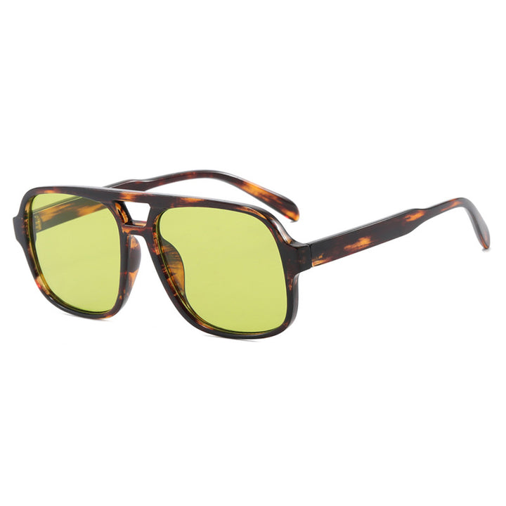 Women's modern square sunglasses with stylish transparent frame Bowlift