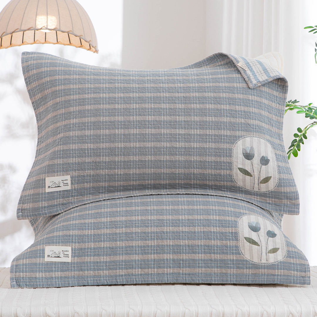 Women's pillowcase with modern checkered pattern Bowlift