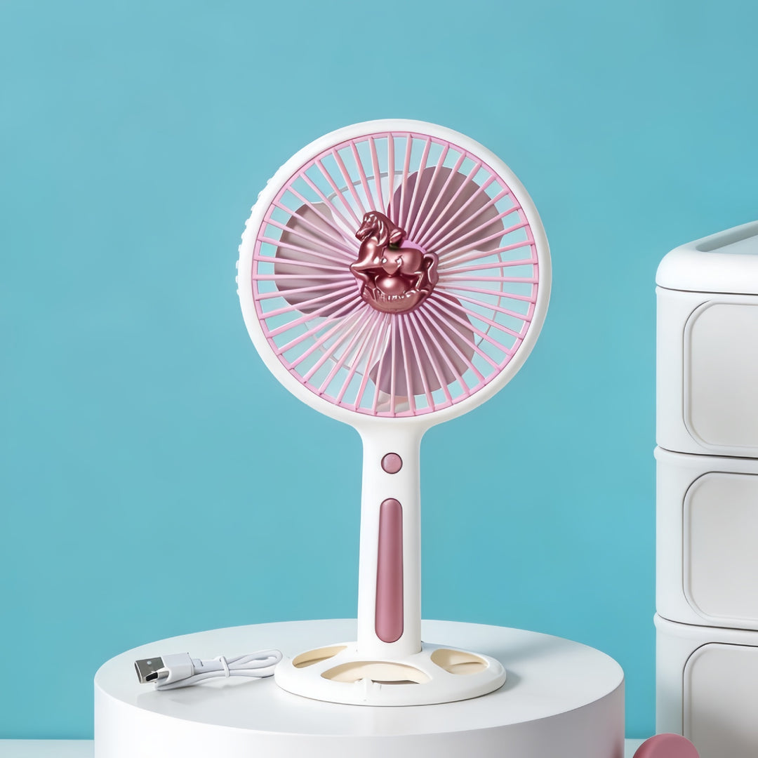 Women's Portable Mini Fan with Creative Animal Design Bowlift