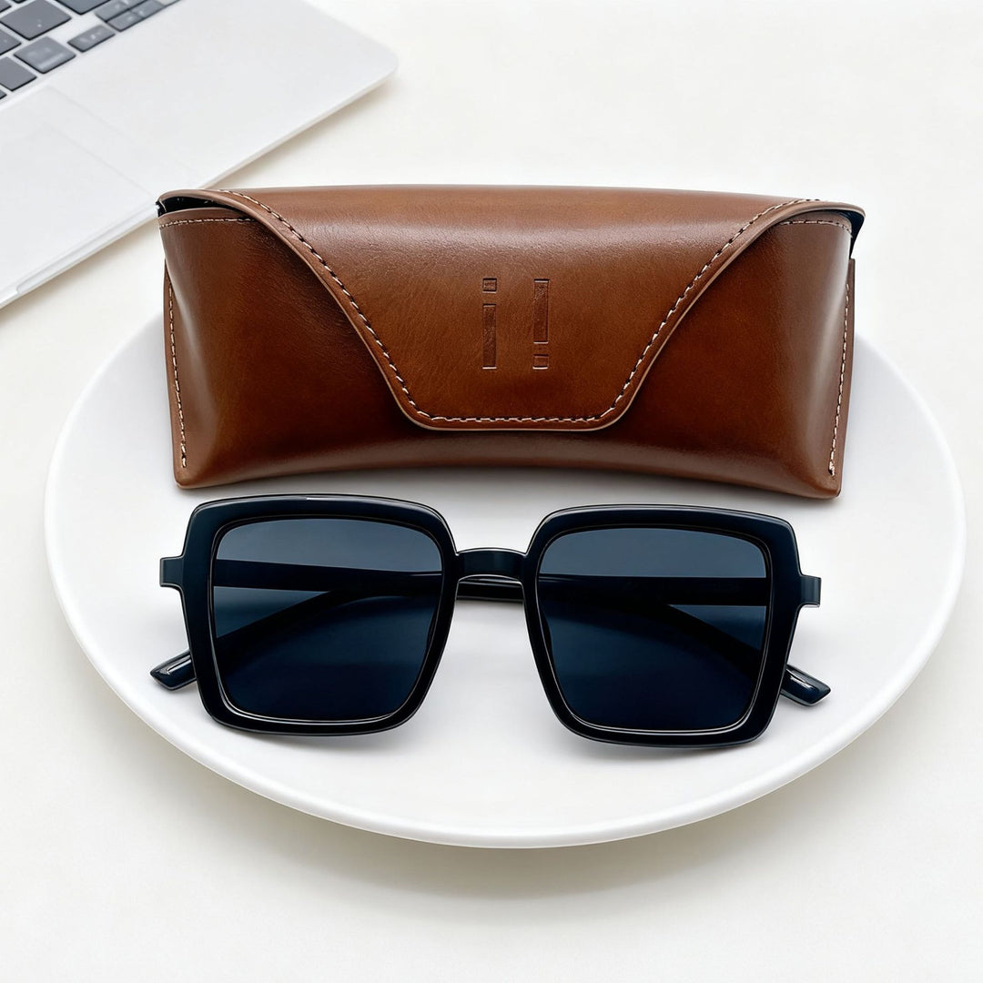 Premium Leather Eyewear Case Bowlift