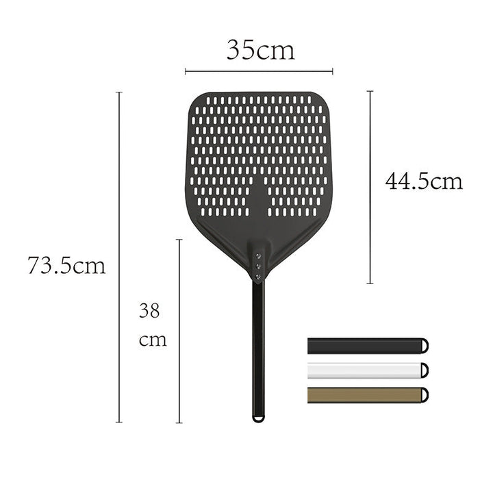 long-handle aluminum pizza peel with thin rectangular blade Bowlift