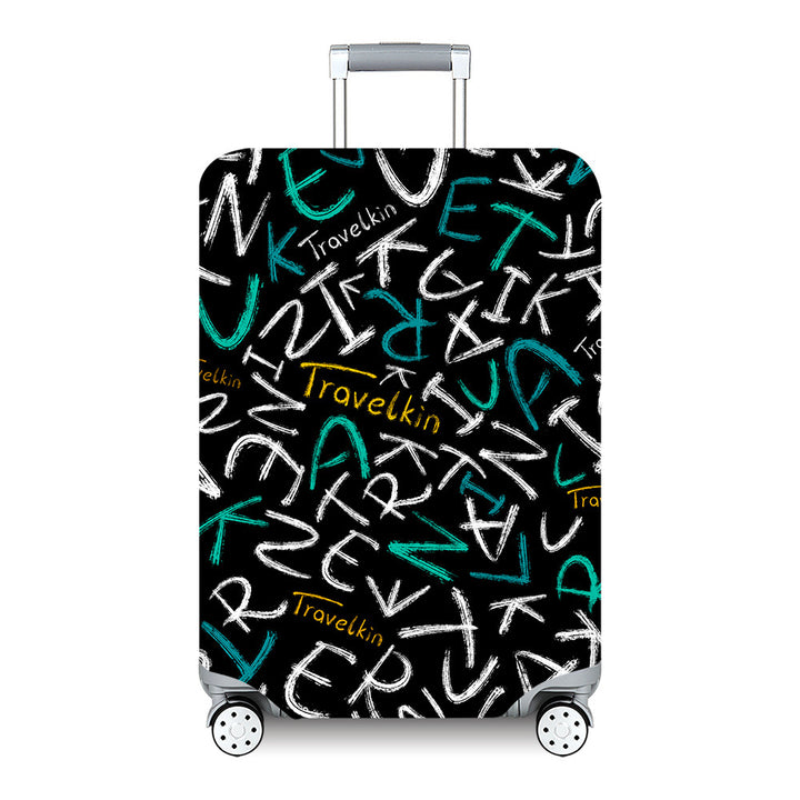 Unisex hard-shell travel suitcase with artistic landscape design Bowlift