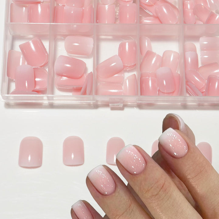 French Tip Press-On Nail Extensions Bowlift