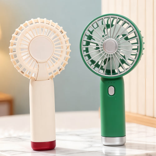 Ladies Portable Hand Fan with USB Connection and Ergonomic Design Bowlift