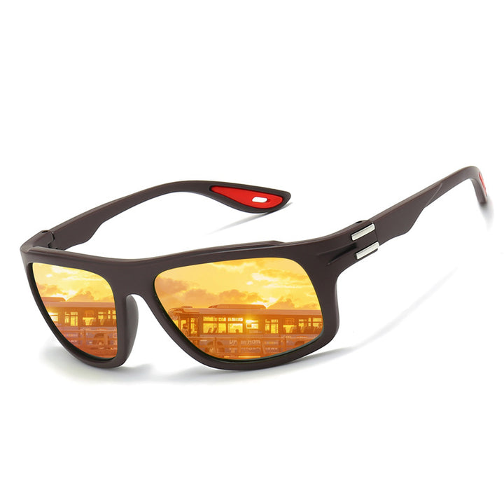 Men's sporty sunglasses with polarized lenses and shock-resistant frame Bowlift