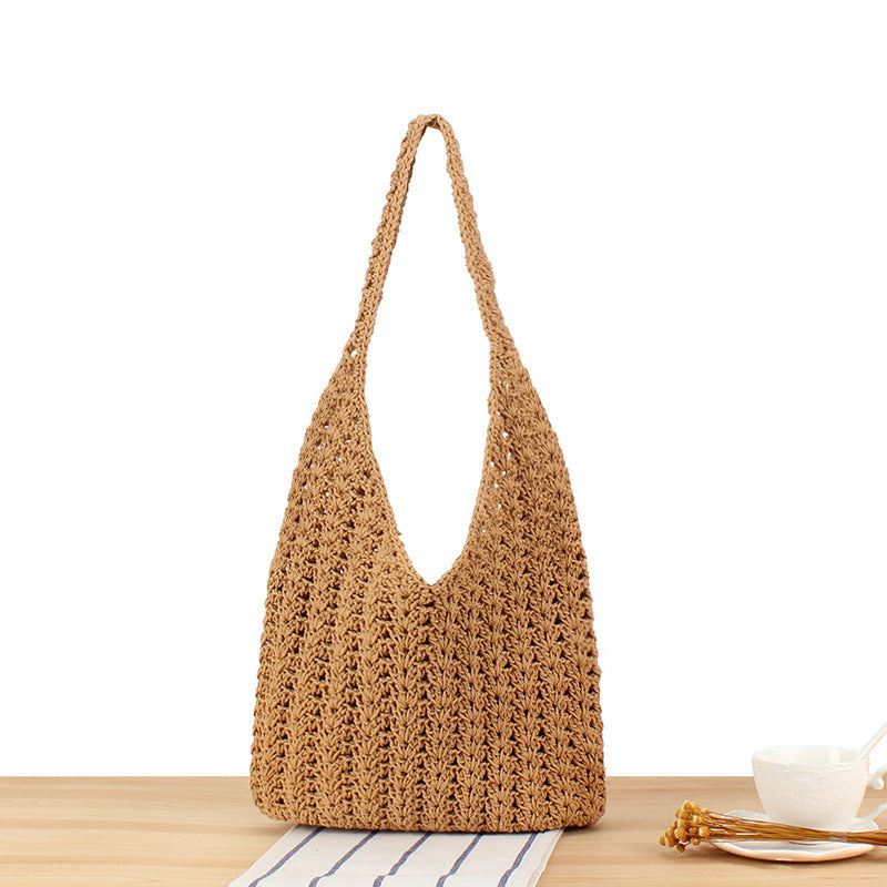 Handcrafted Shoulder Bag Made of Natural Weave Bowlift