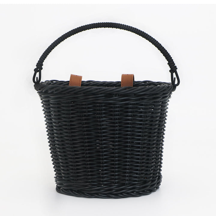 Practical hand basket with leather handles Bowlift