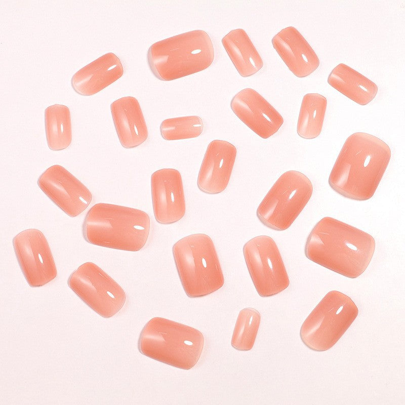 Natural Glossy Press-On Nail Set Bowlift