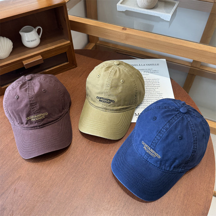 Men's Casual Embroidered Cotton Cap Bowlift