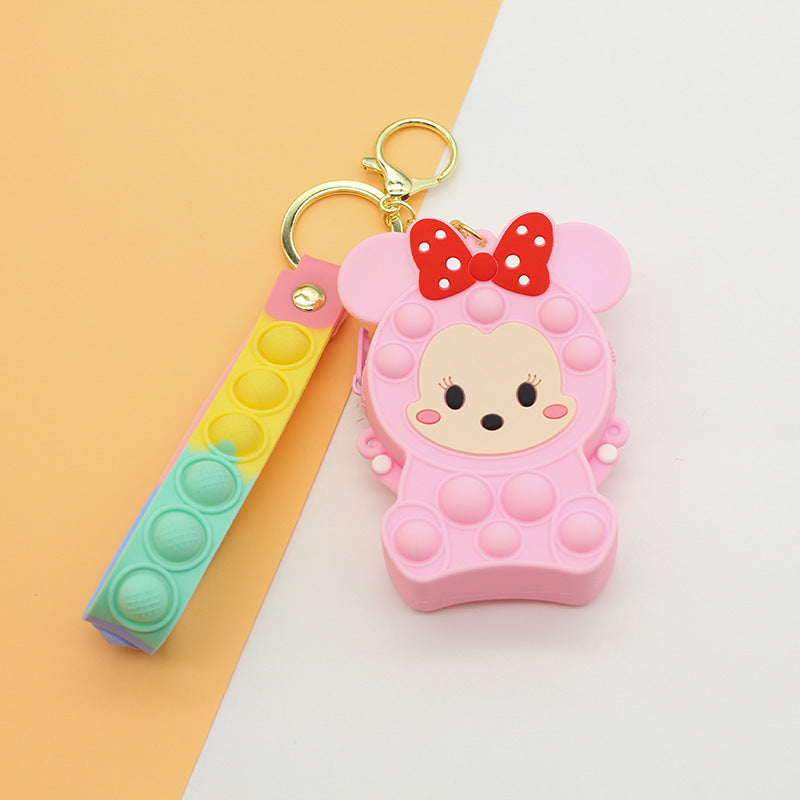 Women's Keychain with Pop It Design Bowlift