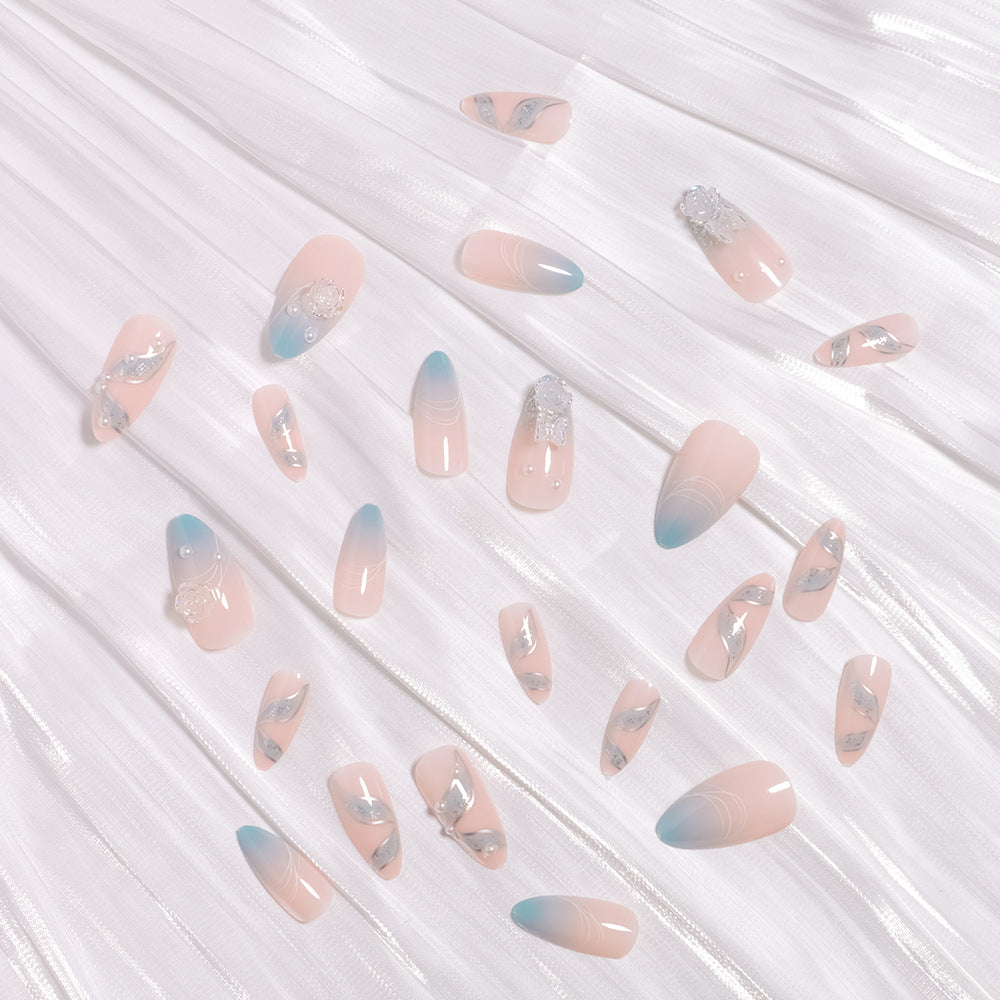 Premium 3D Floral Design Press-On Nails Bowlift