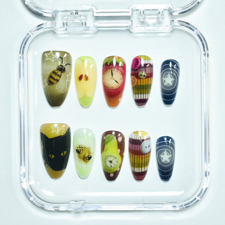 Artistic Themed Nail Art Extensions Bowlift