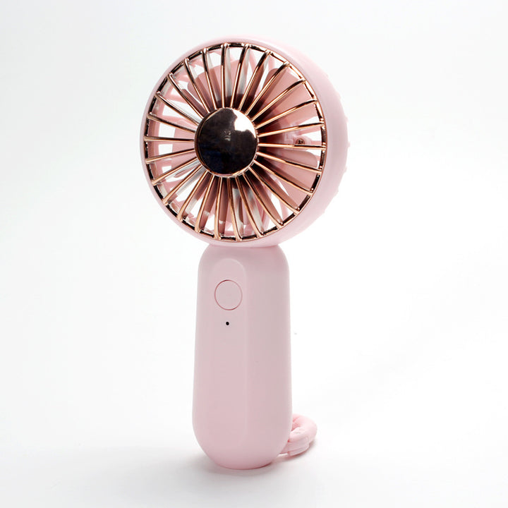 Unisex portable mini hand fan with USB charging and carrying strap Bowlift