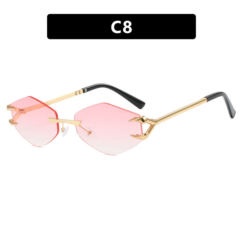 Women's extravagant hexagonal sunglasses with innovative frame and UV protection Bowlift