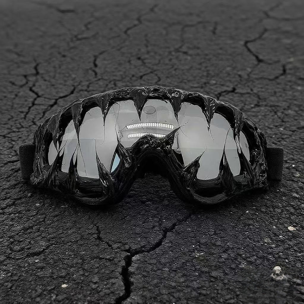 Ladies sporty ski goggles with innovative and aggressive design Bowlift