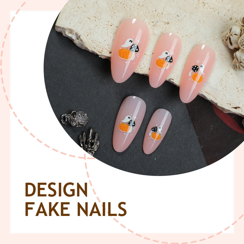 Artificial nail set with playful panda design Bowlift