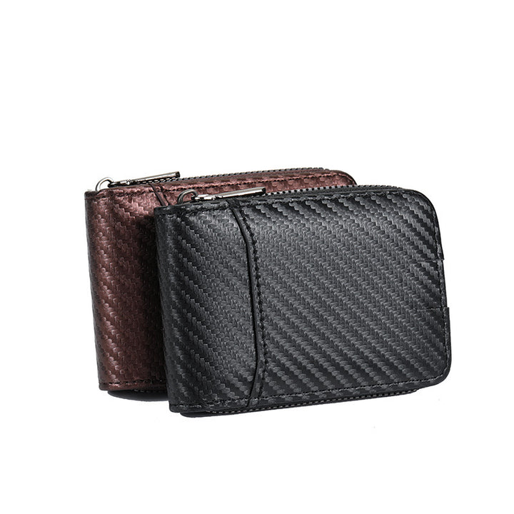Carbon Fiber Zip-Around Wallet Bowlift