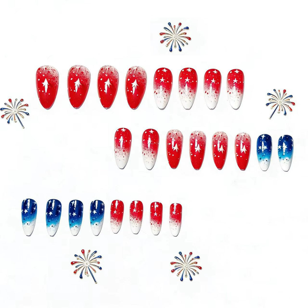 Festive Starry Nail Art Bowlift