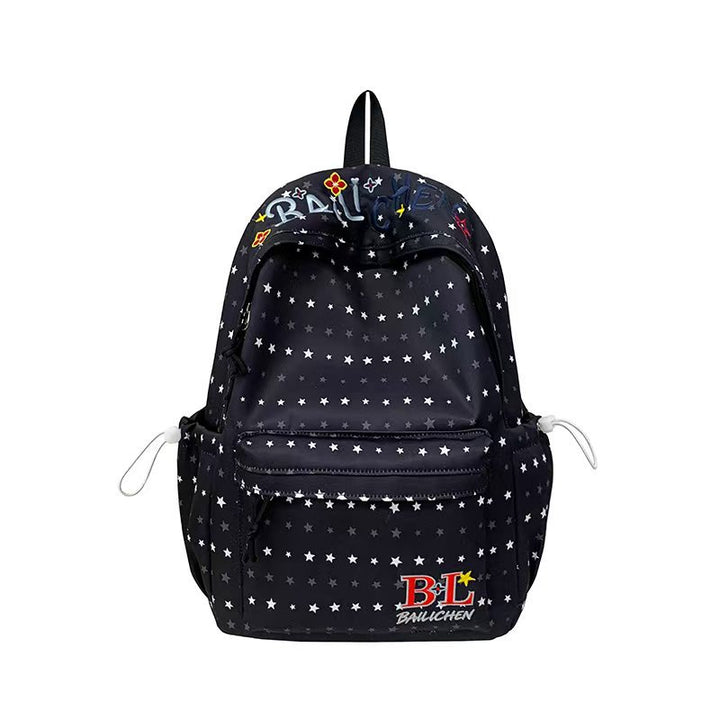 Creative Character Embroidered Backpack Bowlift