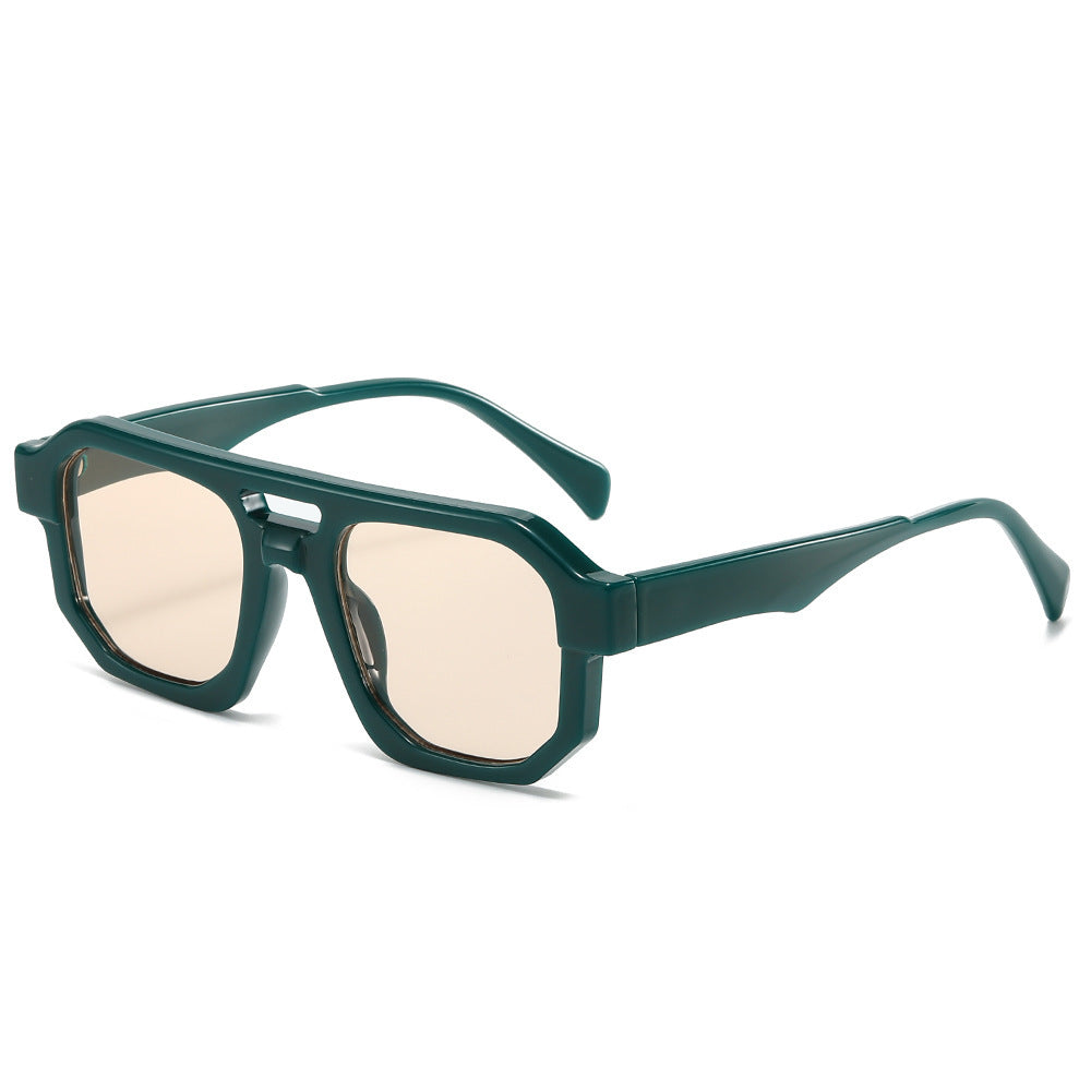 Fashion-Forward Geometric Oversized Sunglasses Bowlift
