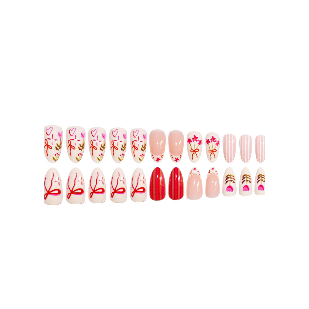 Artistic Floral Nail Art Set Bowlift