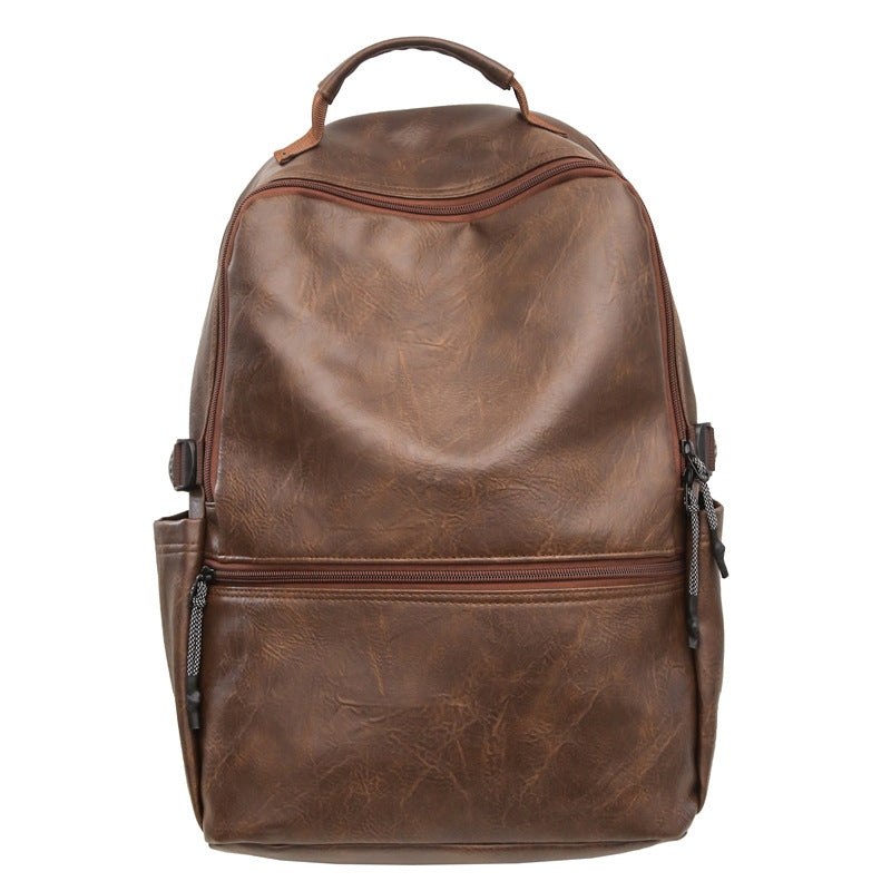 Vintage Leather Travel Backpack Bowlift