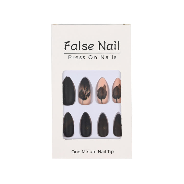 Creative Nail Art Set with Elegant Leaf Patterns Bowlift