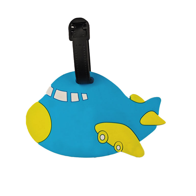 Ladies Padded Luggage Tag in Airplane Design Bowlift