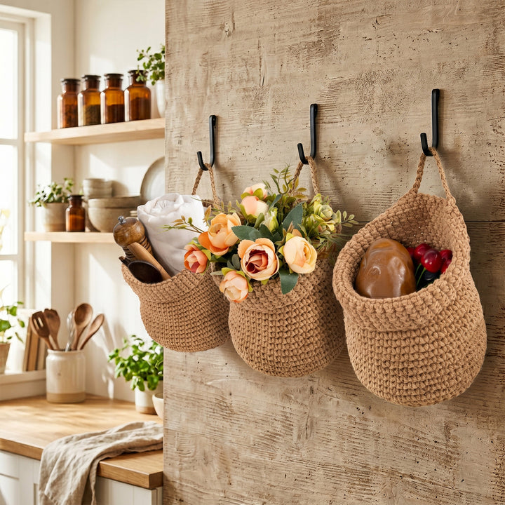 Decorative Macrame Storage Basket Bowlift