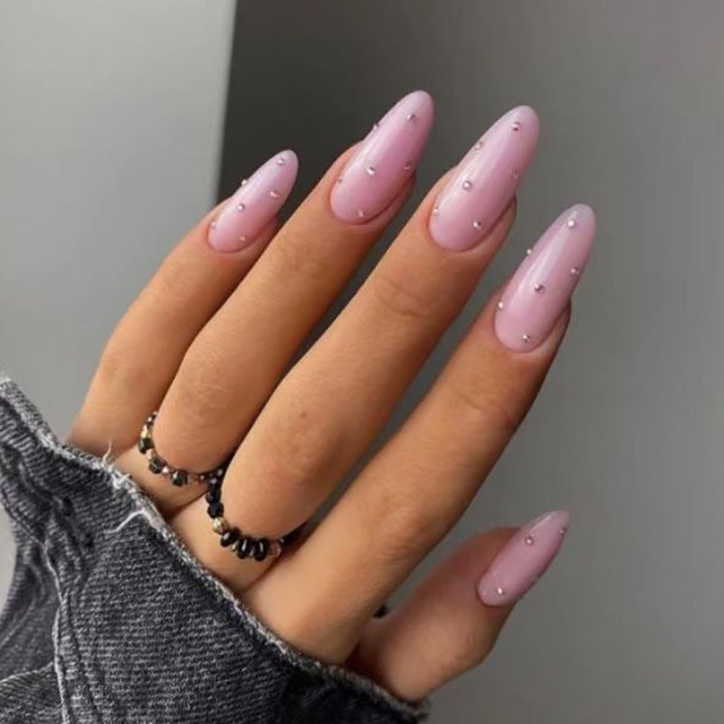 Elegant Glittery Press-On Nail Set Bowlift