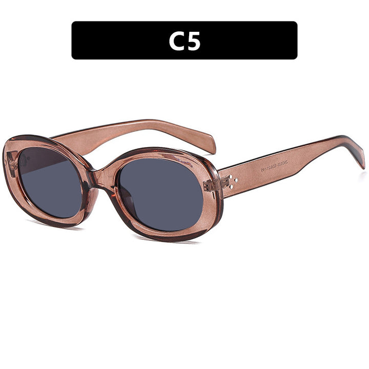 Ladies fashionable sunglasses in elegant oval design with sturdy frame Bowlift
