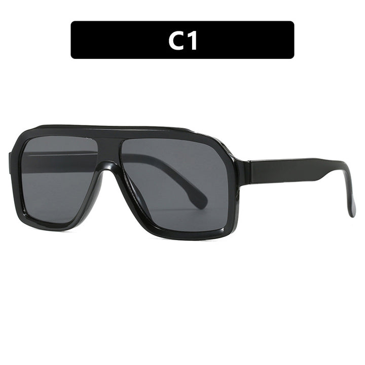 Women's large square sunglasses in a modern design with a sturdy frame Bowlift
