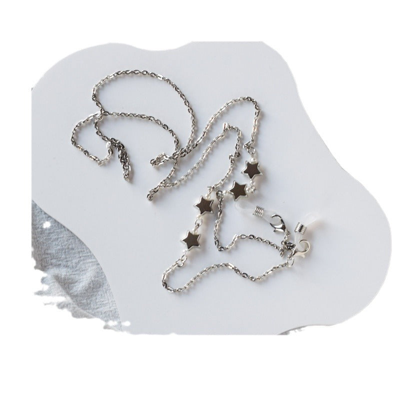 Star-Detail Chain Eyewear Holder Bowlift