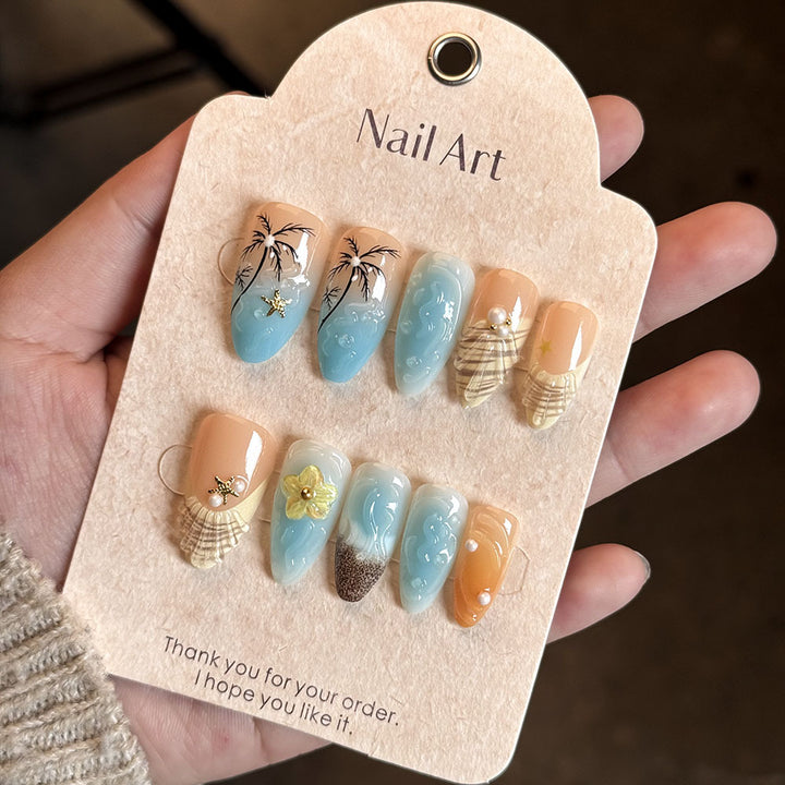 Artistic Floral-Inspired Press-On Nails Bowlift