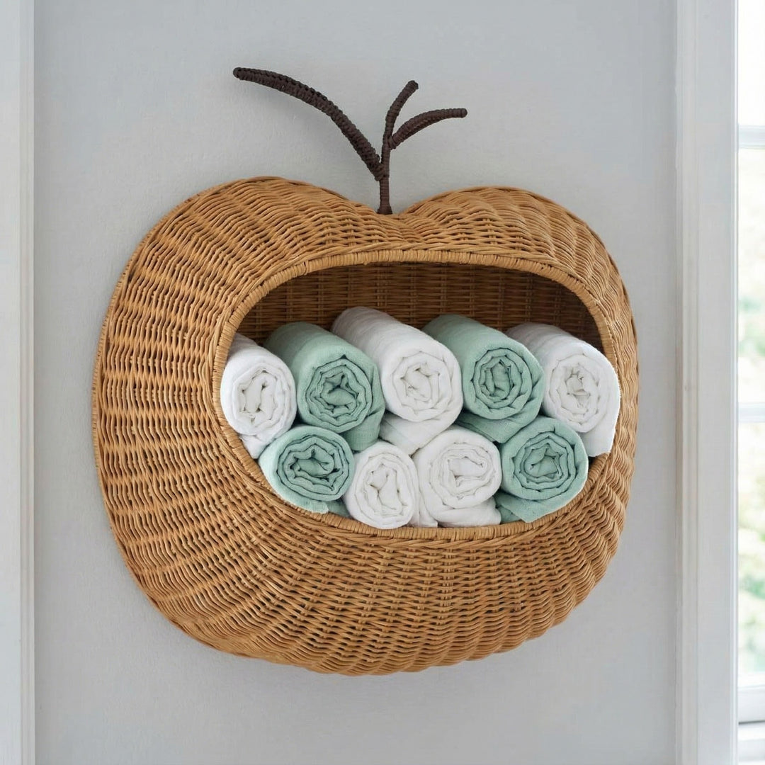Wall basket in apple shape Bowlift