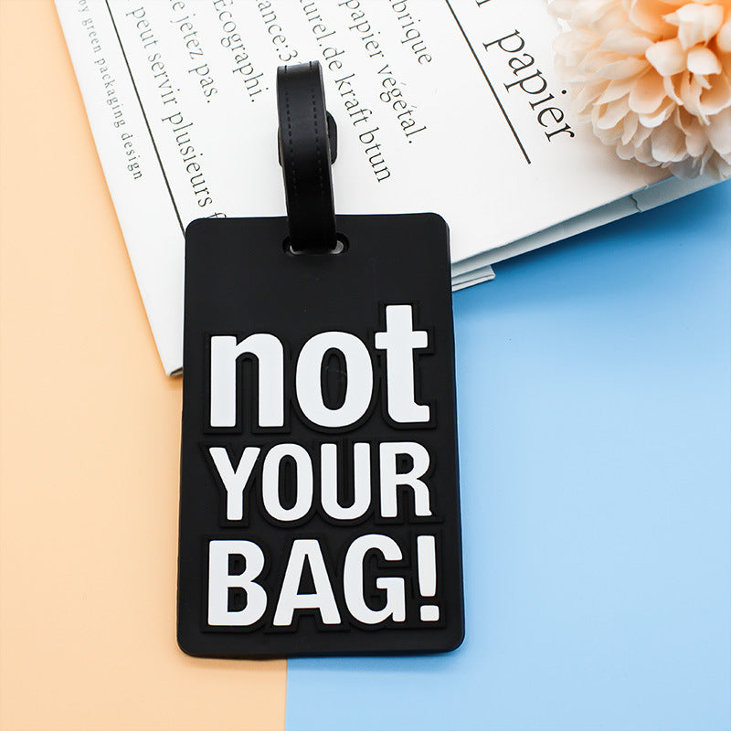 Unisex Luggage Tag with Humorous Saying Bowlift