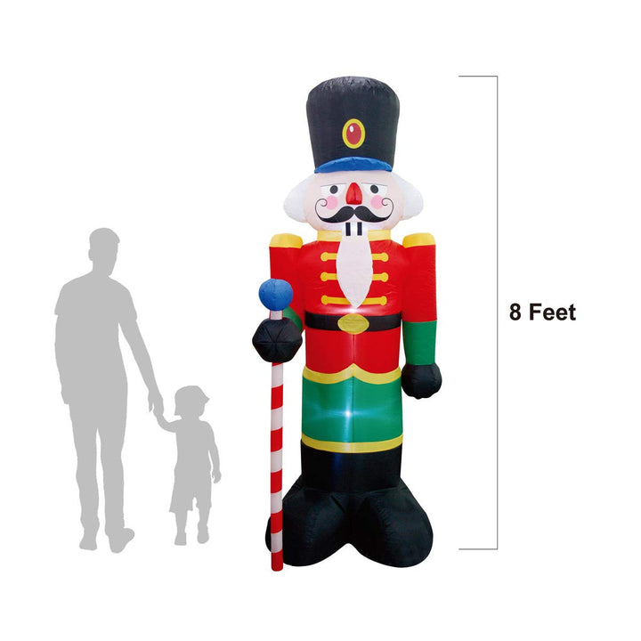 Inflatable Nutcracker Santa