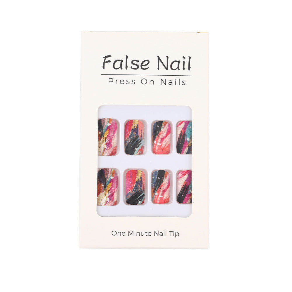 Nail Art Set with Creative Color Patterns Bowlift