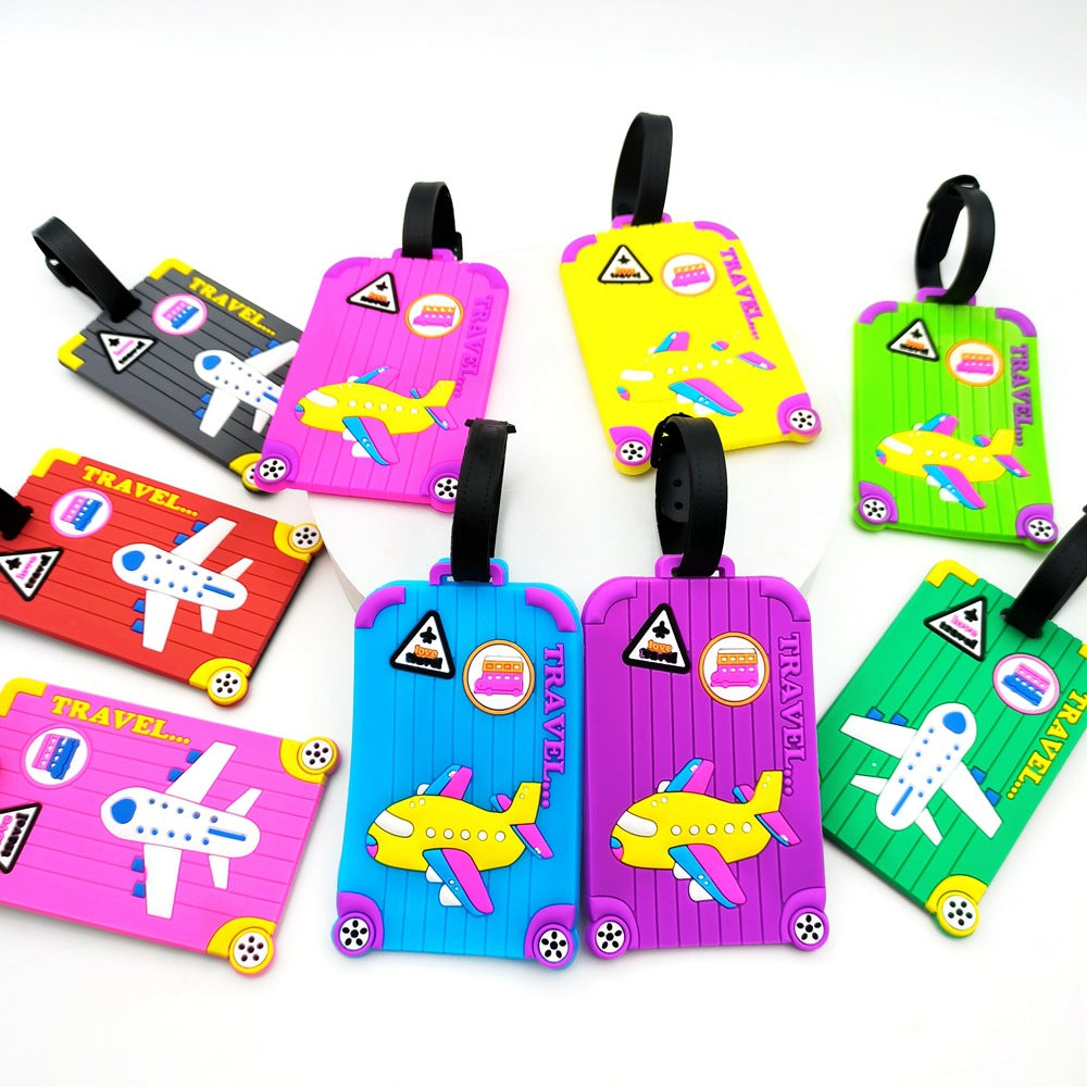 Airplane-Themed Travel Luggage Tag Bowlift