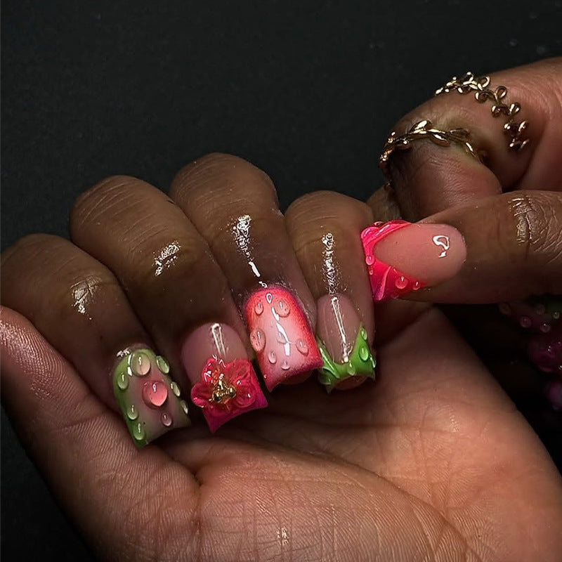Creative Decorative Press-On Nail Art Set Bowlift