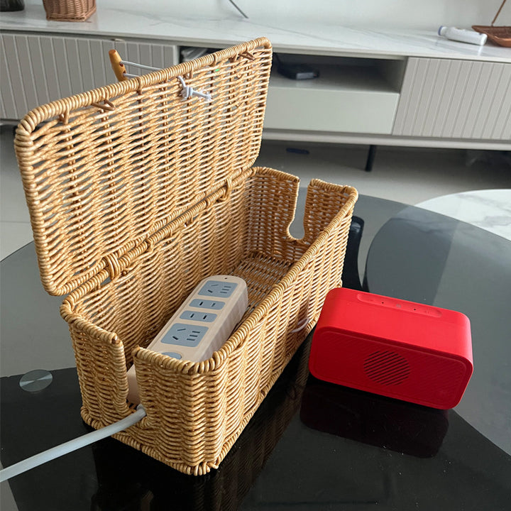 Decorative Woven Charging Station Bowlift