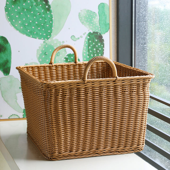 Unisex Spacious Storage Basket made of Woven Rattan Bowlift