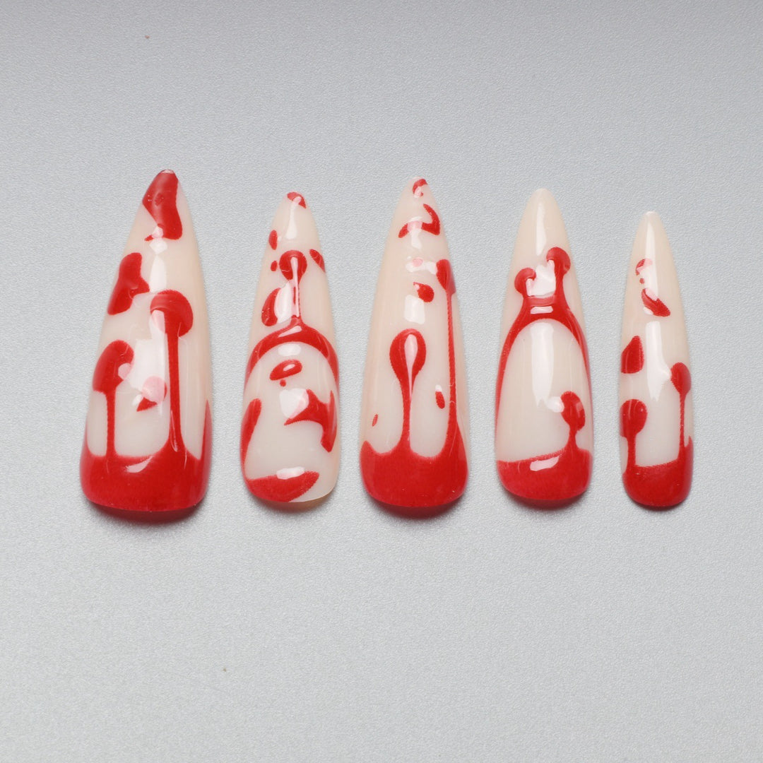 Artistic Halloween Themed Nail Art Bowlift