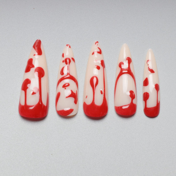 Artistic Halloween Themed Nail Art Bowlift