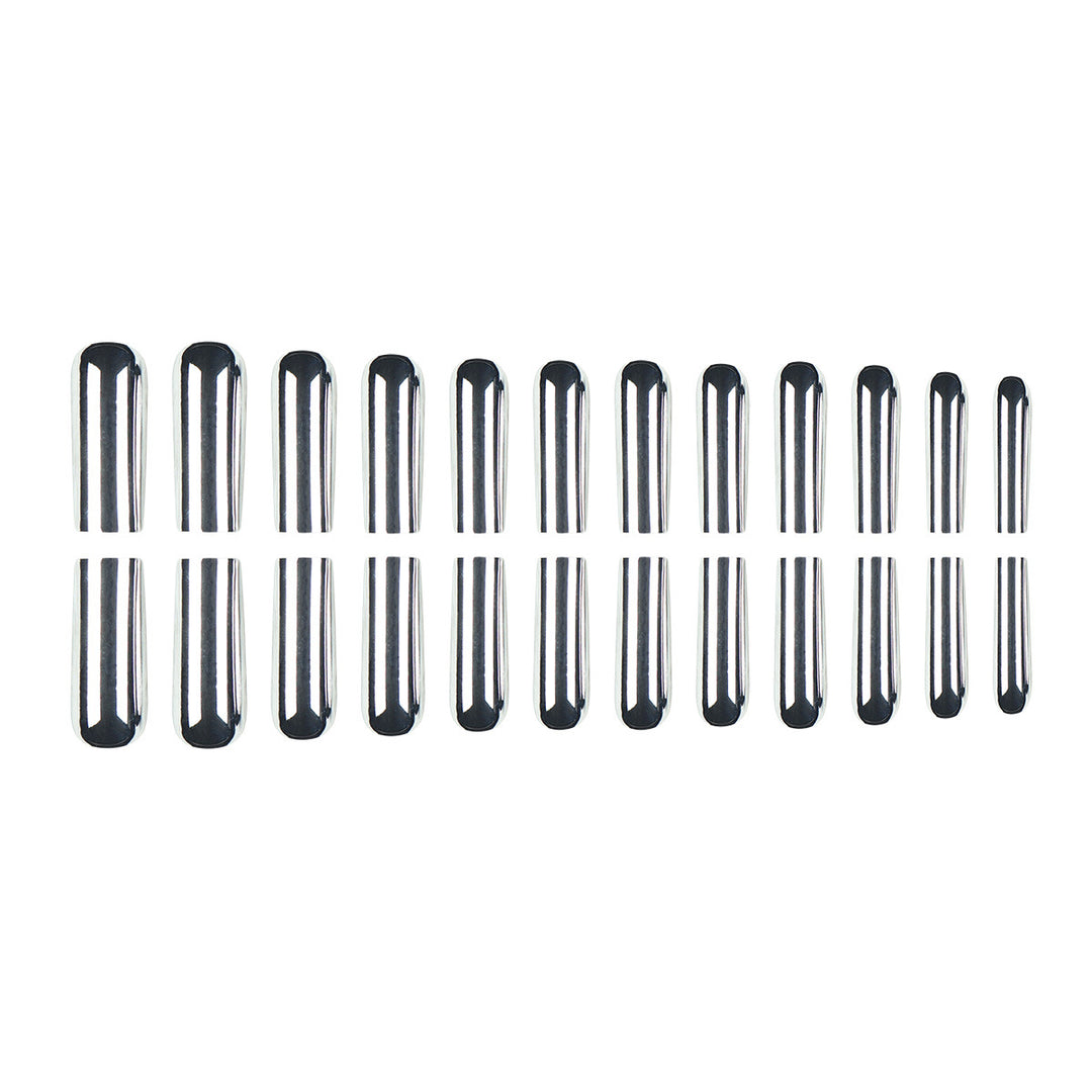 Metallic Finish Long Press-On Nails Bowlift
