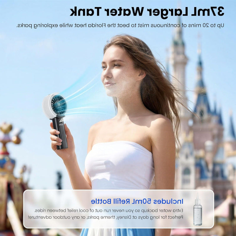 Unisex Portable Mist Fan with Touch Control Bowlift