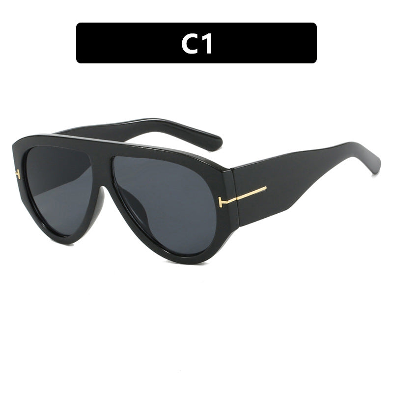 Women's Geometric Sunglasses with Modern Frame and Polarized Lenses Bowlift